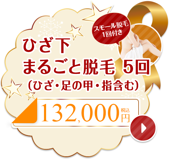 ひざ下まるごと脱毛